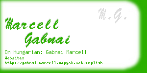 marcell gabnai business card
